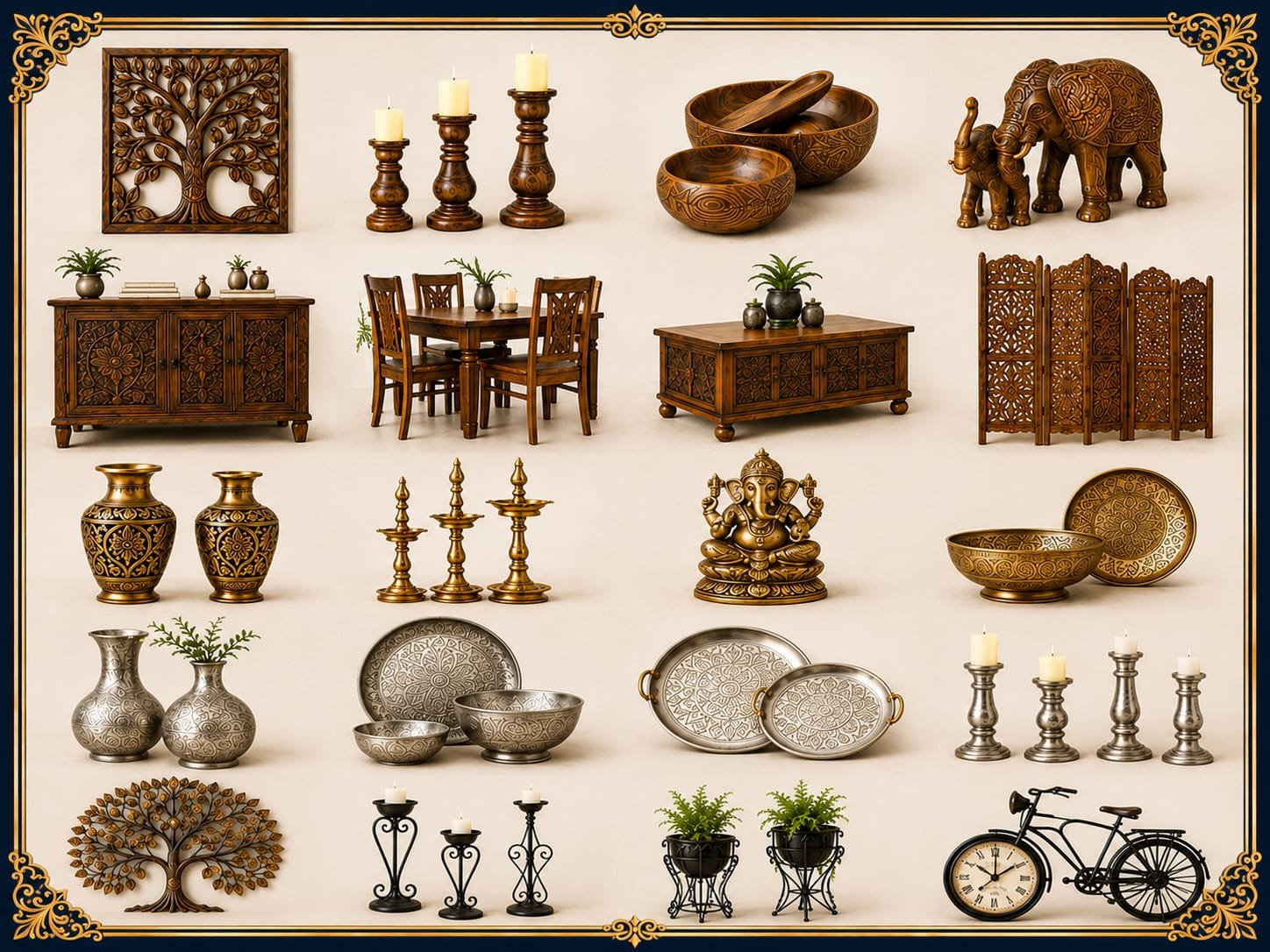 WOODEN & METAL COLLECTIONS
